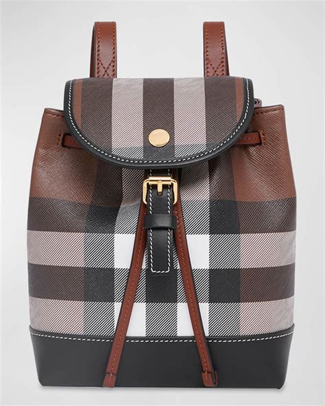 burberry medium canvas backpack|Burberry micro check coated backpack.